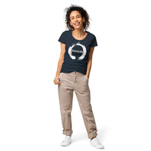 Load image into Gallery viewer, Zennlife White Circle Women’s Basic Organic T-Shirt