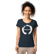 Load image into Gallery viewer, Zennlife White Circle Women’s Basic Organic T-Shirt