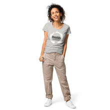 Load image into Gallery viewer, Zenn White Circle Women’s Basic Organic T-Shirt