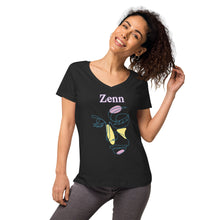 Load image into Gallery viewer, Zenn Girl Women’s Fitted V-Neck T-Shirt