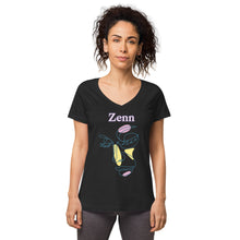 Load image into Gallery viewer, Zenn Girl Women’s Fitted V-Neck T-Shirt