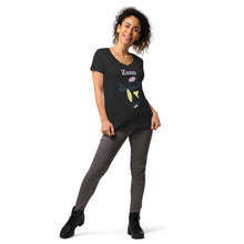 Load image into Gallery viewer, Zenn Girl Women’s Fitted V-Neck T-Shirt