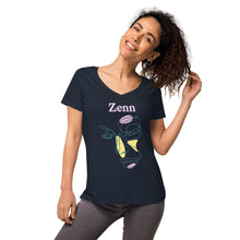 Load image into Gallery viewer, Zenn Girl Women’s Fitted V-Neck T-Shirt