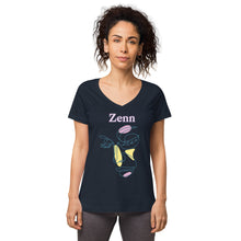 Load image into Gallery viewer, Zenn Girl Women’s Fitted V-Neck T-Shirt