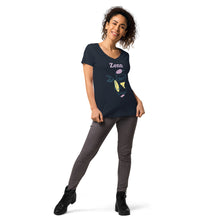 Load image into Gallery viewer, Zenn Girl Women’s Fitted V-Neck T-Shirt