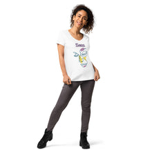 Load image into Gallery viewer, Zenn Girl Women’s Fitted V-Neck T-Shirt