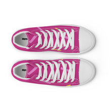 Load image into Gallery viewer, Women’s Hot Pink High Top Canvas Shoes