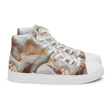 Load image into Gallery viewer, Women’s Oyster Shell High Top Canvas Shoes