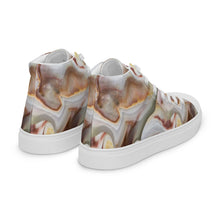 Load image into Gallery viewer, Women’s Oyster Shell High Top Canvas Shoes