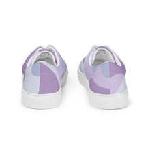 Load image into Gallery viewer, Women’s Lace-Up Purple Canvas Shoes