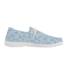 Load image into Gallery viewer, Womens Swirl Canvas Loafers
