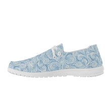 Load image into Gallery viewer, Womens Swirl Canvas Loafers
