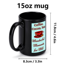 Load image into Gallery viewer, 15 oz. Black Ceramic Mug
