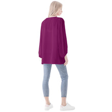 Load image into Gallery viewer, Women Sheer Long Sleeve Blouse
