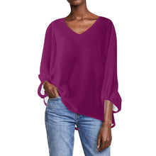 Load image into Gallery viewer, Women Sheer Long Sleeve Blouse
