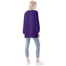 Load image into Gallery viewer, Women Sheer Long Sleeve Blouse
