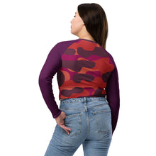 Load image into Gallery viewer, Recycled Long-Sleeve Crop Top
