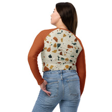 Load image into Gallery viewer, Recycled Long-Sleeve Crop Top
