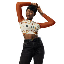 Load image into Gallery viewer, Recycled Long-Sleeve Crop Top
