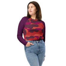 Load image into Gallery viewer, Recycled Long-Sleeve Crop Top
