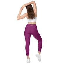 Load image into Gallery viewer, ZennZone Lotus Crossover Leggings with Pockets
