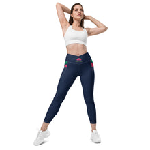 Load image into Gallery viewer, ZennZone Lotus Crossover Leggings with Pockets
