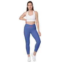 Load image into Gallery viewer, ZennZone Lotus Crossover Leggings with Pockets
