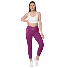 Load image into Gallery viewer, ZennZone Lotus Crossover Leggings with Pockets
