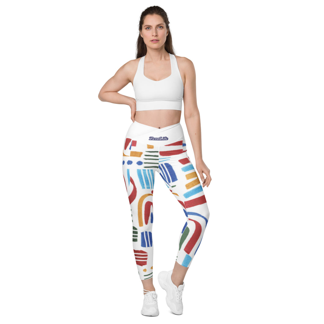 Crossover Leggings with Pockets