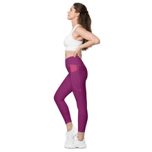 Load image into Gallery viewer, ZennZone Lotus Crossover Leggings with Pockets
