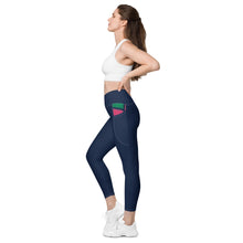 Load image into Gallery viewer, ZennZone Lotus Crossover Leggings with Pockets
