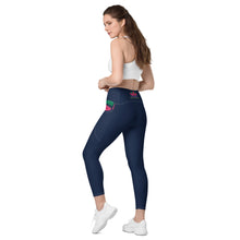 Load image into Gallery viewer, ZennZone Lotus Crossover Leggings with Pockets
