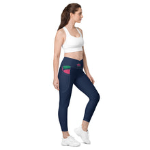 Load image into Gallery viewer, ZennZone Lotus Crossover Leggings with Pockets
