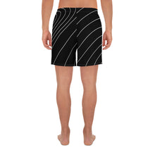 Load image into Gallery viewer, Men&#39;s Athletic Striped Black Long Shorts
