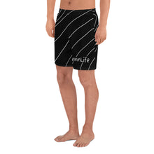 Load image into Gallery viewer, Men&#39;s Athletic Striped Black Long Shorts
