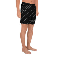 Load image into Gallery viewer, Men&#39;s Athletic Striped Black Long Shorts
