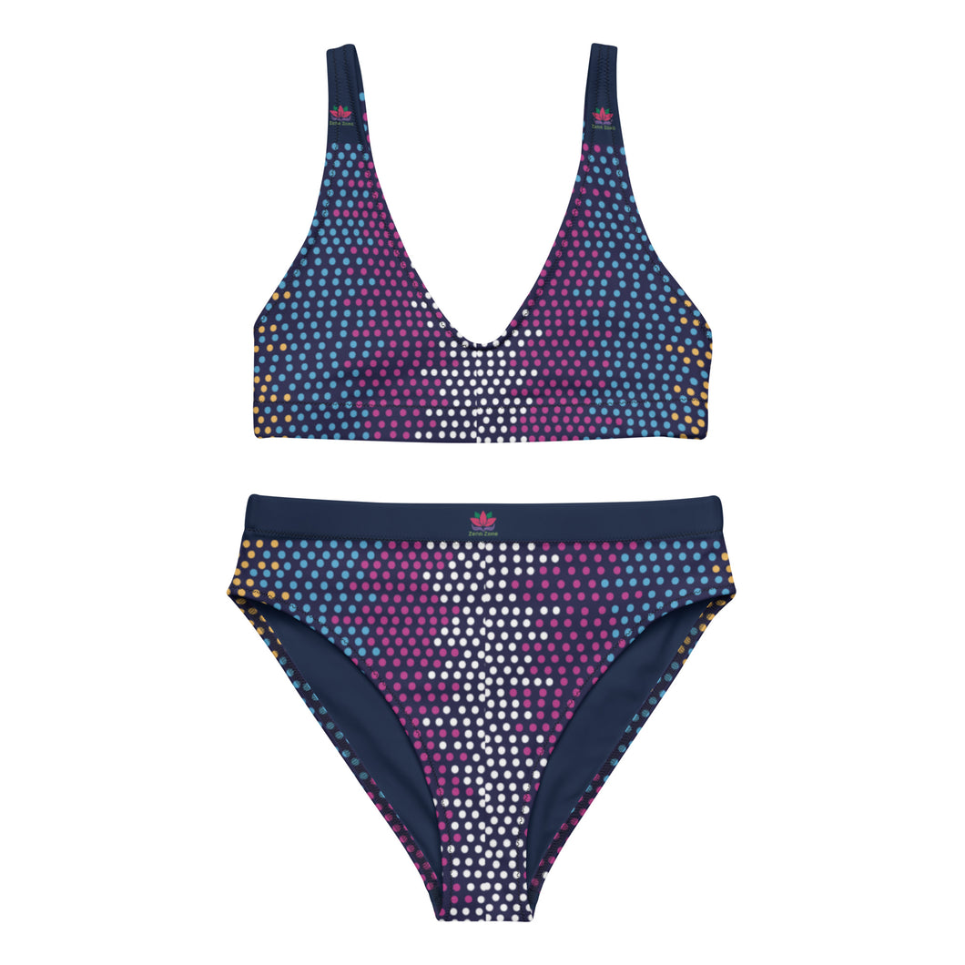 Glimmer Dot Recycled High-Waisted Bikini