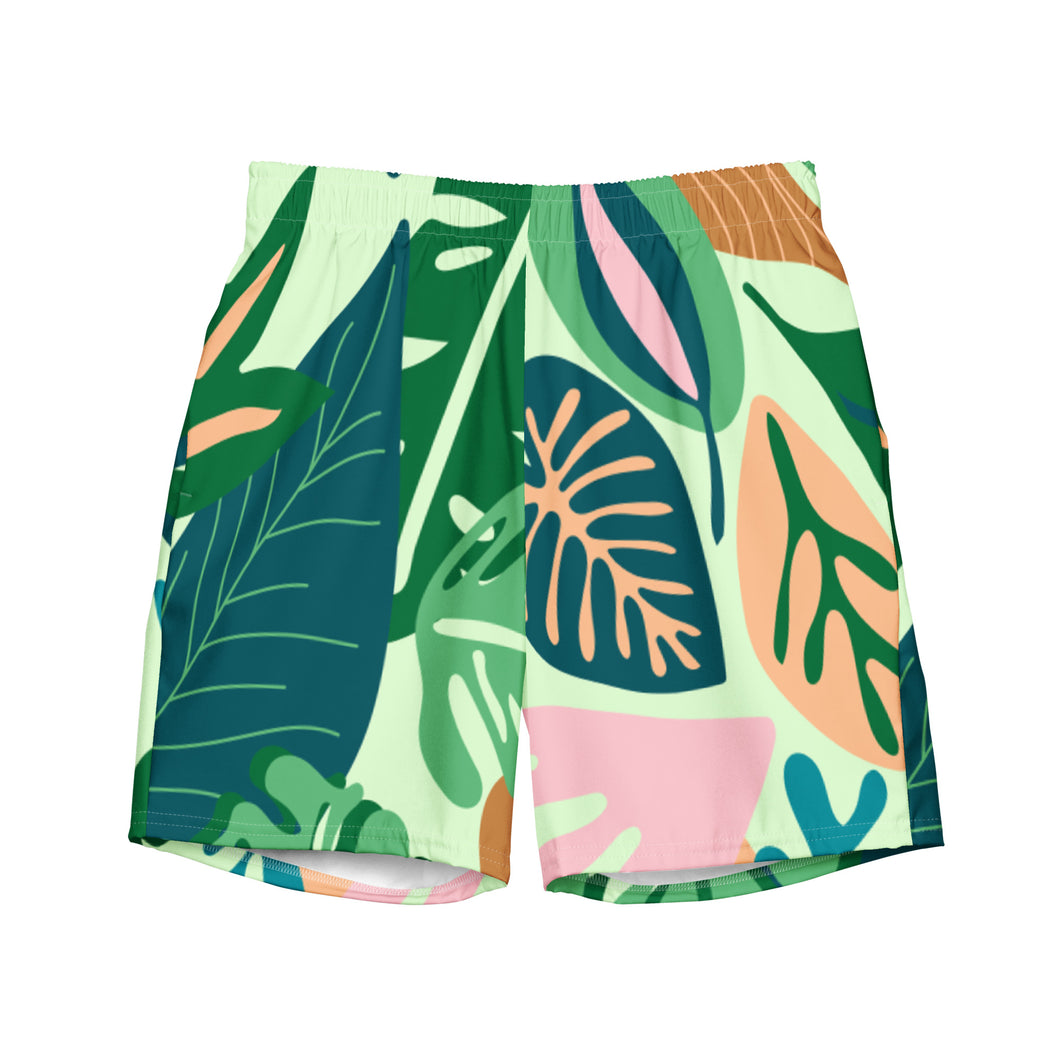 Men's Leafy Swim Trunks