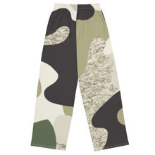 Load image into Gallery viewer, Unisex Wide-Leg Green Camo Pants
