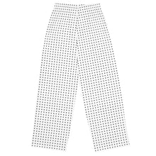 Load image into Gallery viewer, Unisex Wide-Leg Dotted White Pants
