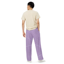 Load image into Gallery viewer, Unisex Wide-Leg Light Purple Pants
