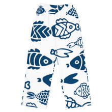 Load image into Gallery viewer, Unisex Wide-Leg Fish Print Pants
