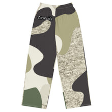 Load image into Gallery viewer, Unisex Wide-Leg Green Camo Pants
