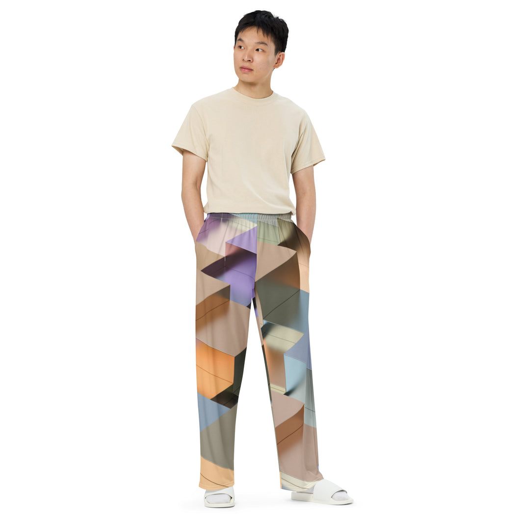 Unisex Wide-Leg Dimensional Pants