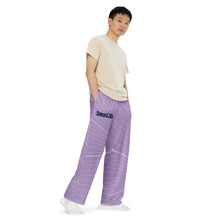 Load image into Gallery viewer, Unisex Wide-Leg Light Purple Pants
