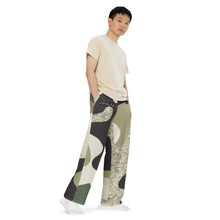 Load image into Gallery viewer, Unisex Wide-Leg Green Camo Pants
