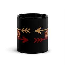 Load image into Gallery viewer, 180 Arrows Black Glossy Mug
