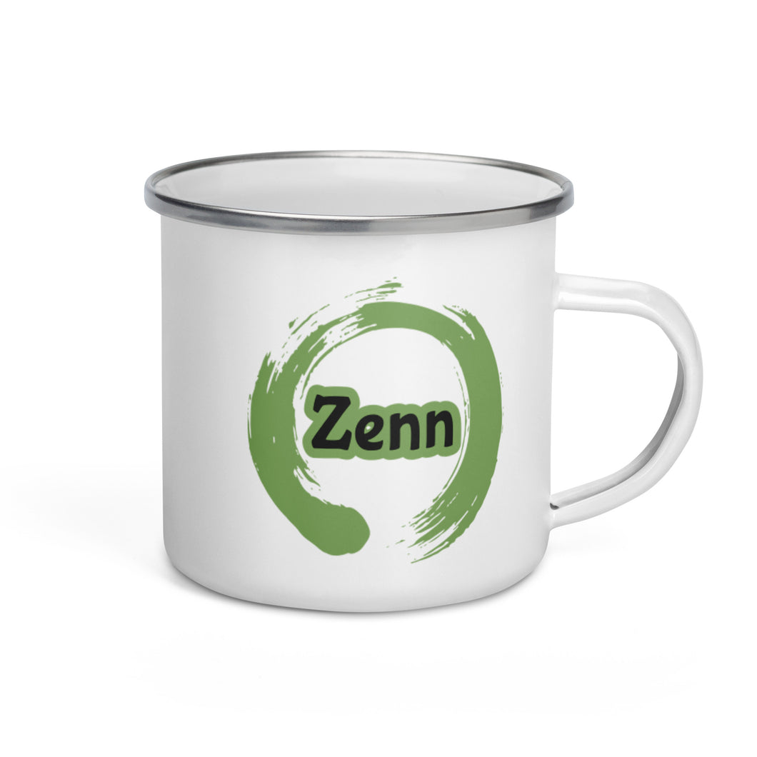 Green Zenn Enamel Mug