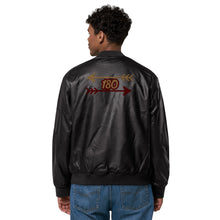 Load image into Gallery viewer, 180 Arrow Leather Bomber Jacket
