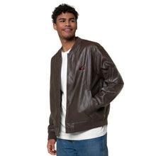 Load image into Gallery viewer, 180 Arrow Leather Bomber Jacket
